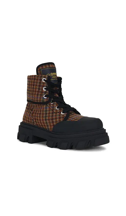 Ganni Cleated Canvas Wool Boot | Thumbnail 2 Ganni Cleated Canvas Wool Boot | Thumbnail 2