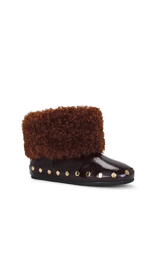 Ganni Jenny Low Boot Deep Shine Faux Fur | Thumbnail 2 Ganni Jenny Low Boot Deep Shine Faux Fur | Thumbnail 2