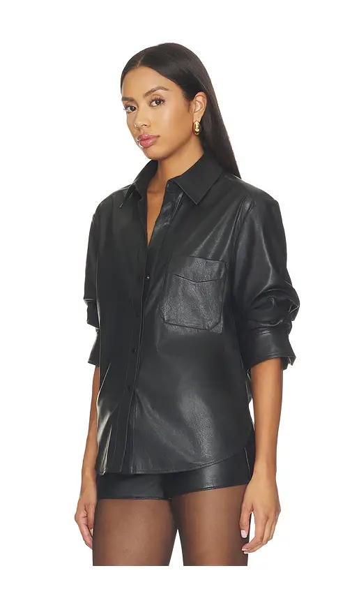BROCHU WALKER Pia Faux Leather Shirt | Thumbnail 2 BROCHU WALKER Pia Faux Leather Shirt | Thumbnail 2