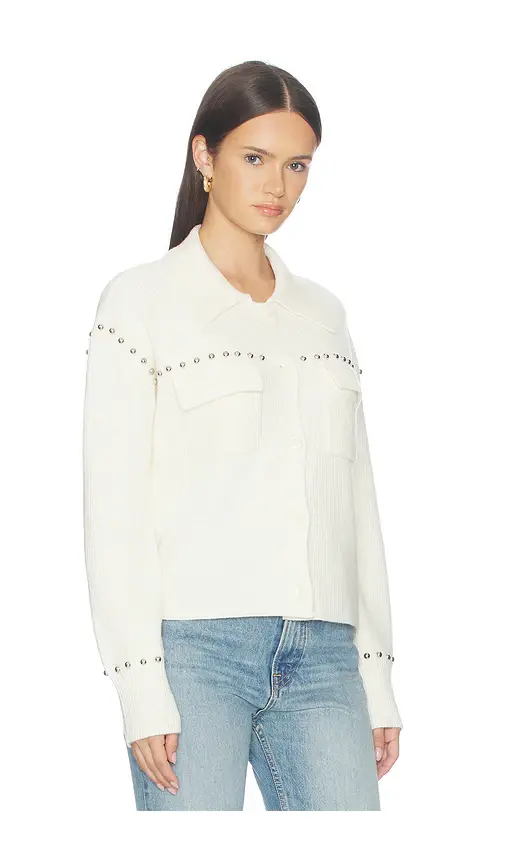 Central Park West Felix Studded Sweater Jacket | Thumbnail 2