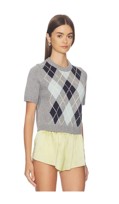 525 America Veronika Argyle Sweater Tee | Thumbnail 2 525 America Veronika Argyle Sweater Tee | Thumbnail 2