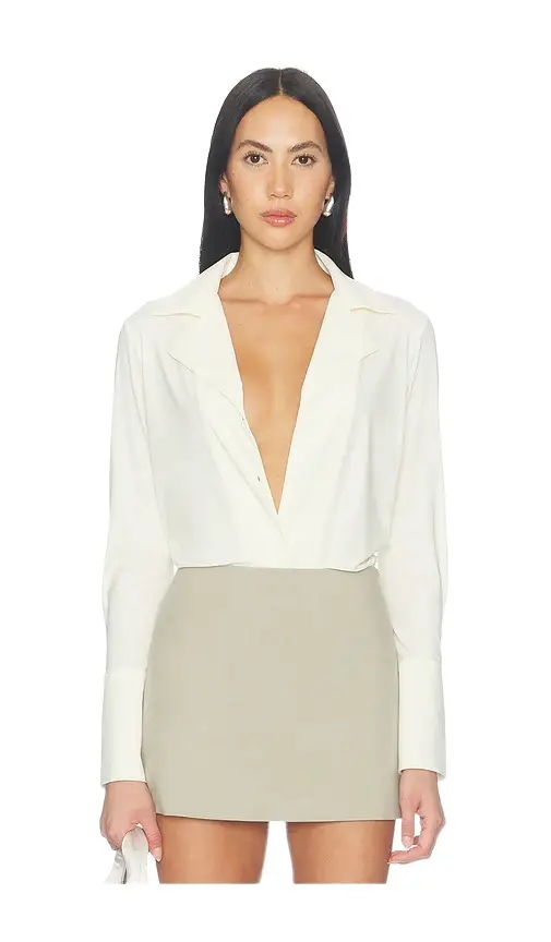 Classic Blousey Button Down Bodysuit Classic Blousey Button Down Bodysuit