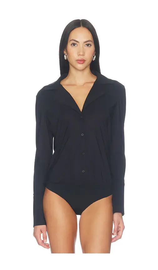 Commando Classic Blousey Button Down Bodysuit | Thumbnail 2 Commando Classic Blousey Button Down Bodysuit | Thumbnail 2