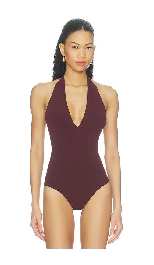 Commando Ballet Deep Plunge Halter Bodysuit | Thumbnail 2 Commando Ballet Deep Plunge Halter Bodysuit | Thumbnail 2