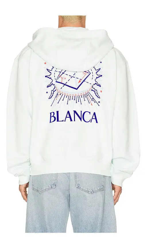 Casablanca Celestial Pyramid Flock Printed Classic Zip Up Hoodie | Thumbnail 2 Casablanca Celestial Pyramid Flock Printed Classic Zip Up Hoodie | Thumbnail 2
