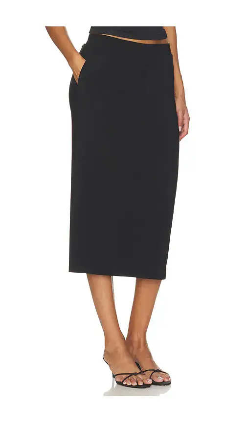 Norma Kamali Flat Front Straight Skirt | Thumbnail 2 Norma Kamali Flat Front Straight Skirt | Thumbnail 2
