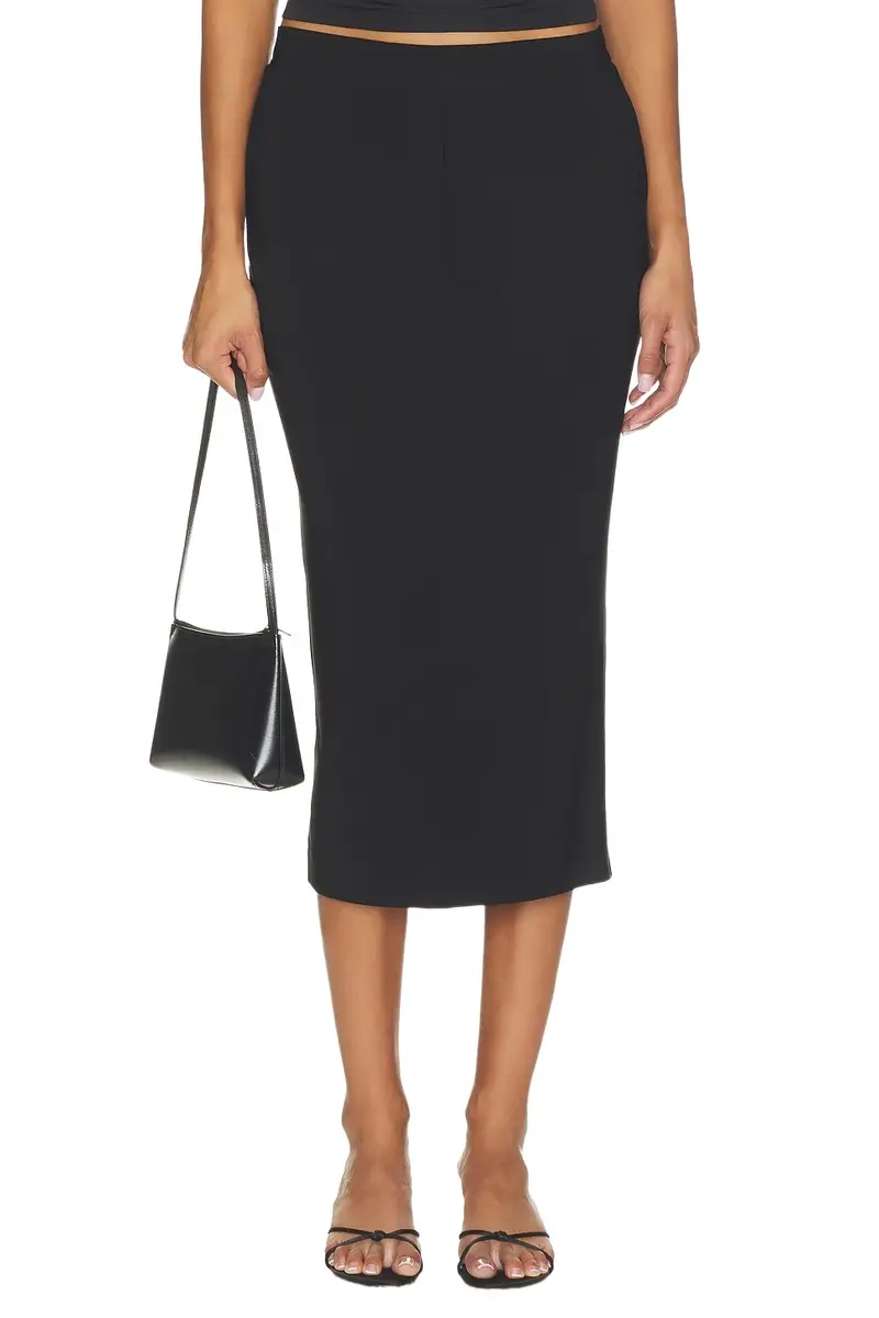 Flat Front Straight Skirt