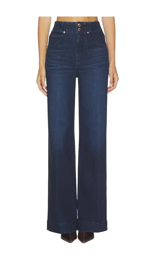 Lana Double Button Wide Leg Jeans