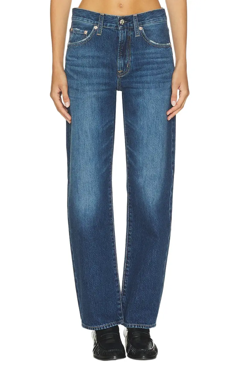 Lexi Mid Rise Bowed Straight Jeans Lexi Mid Rise Bowed Straight Jeans