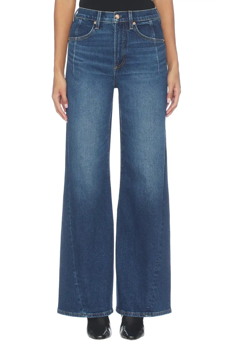 Kyra High Rise Bowed Ankle Wide Leg Jeans Kyra High Rise Bowed Ankle Wide Leg Jeans