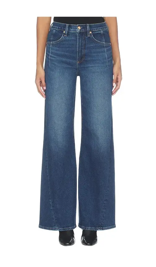 Pistola Kyra High Rise Bowed Ankle Wide Leg Jeans