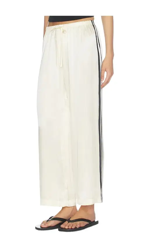 DONNI. The Silk Stripe Crop Pant
