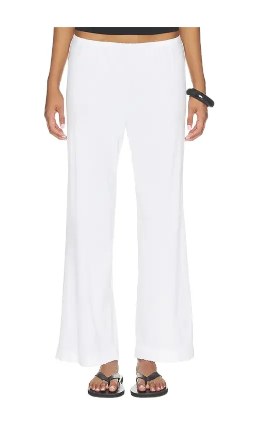 DONNI. The Baby Rib Scallop Simple Pant