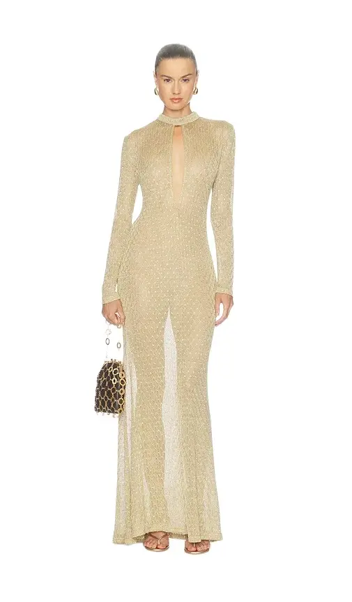 Makena Long Sleeve Knit Maxi Dress