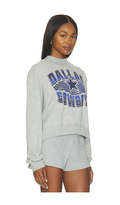Junk Food Cowboys Mock Neck Fleece Sweatshirt | Thumbnail 2