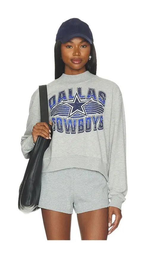 Cowboys Mock Neck Fleece Sweatshirt