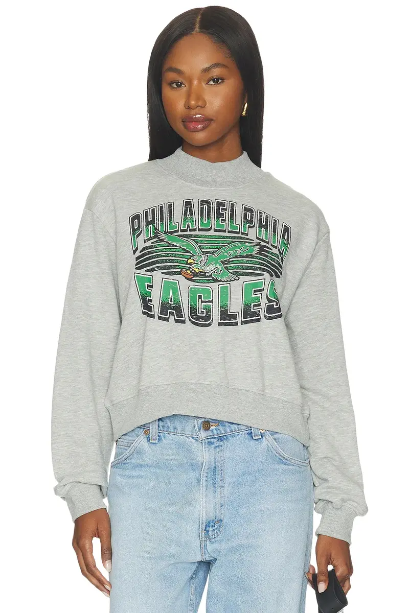 Eagles Mock Neck Fleece Sweatshirt Eagles Mock Neck Fleece Sweatshirt
