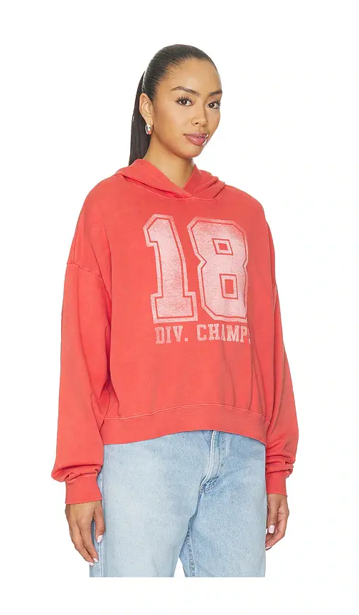 Junk Food 18 Div. Champs Drop Shoulder Crop Hoodie | Thumbnail 2