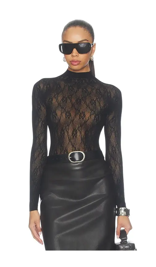 Swedish Stockings Nova Lace Long Sleeve Top