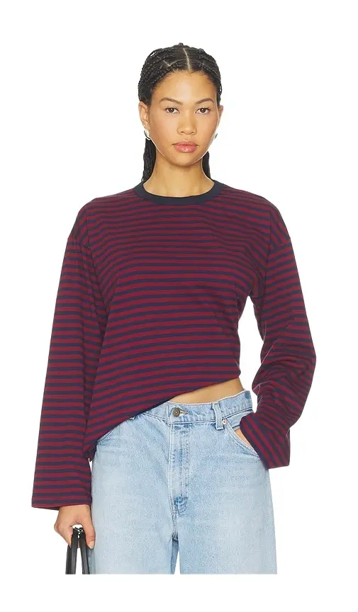 Reena Long Sleeve Oversized Tee