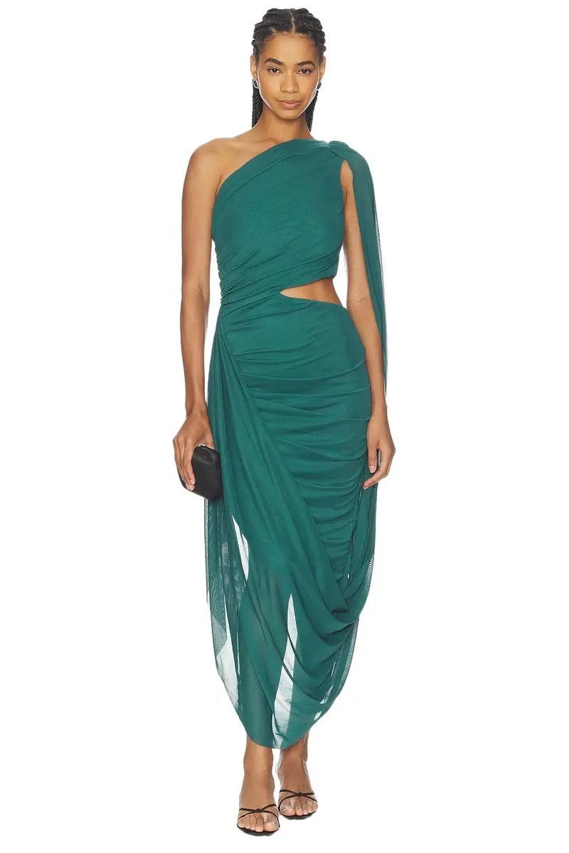 Curaae by Elliatt Cleo One Shoulder Midi Dress