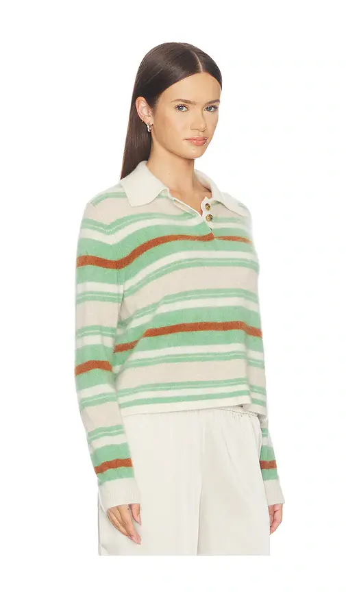 Guest In Residence Grizzly Cropped Rugby Sweater | Thumbnail 2 Guest In Residence Grizzly Cropped Rugby Sweater | Thumbnail 2