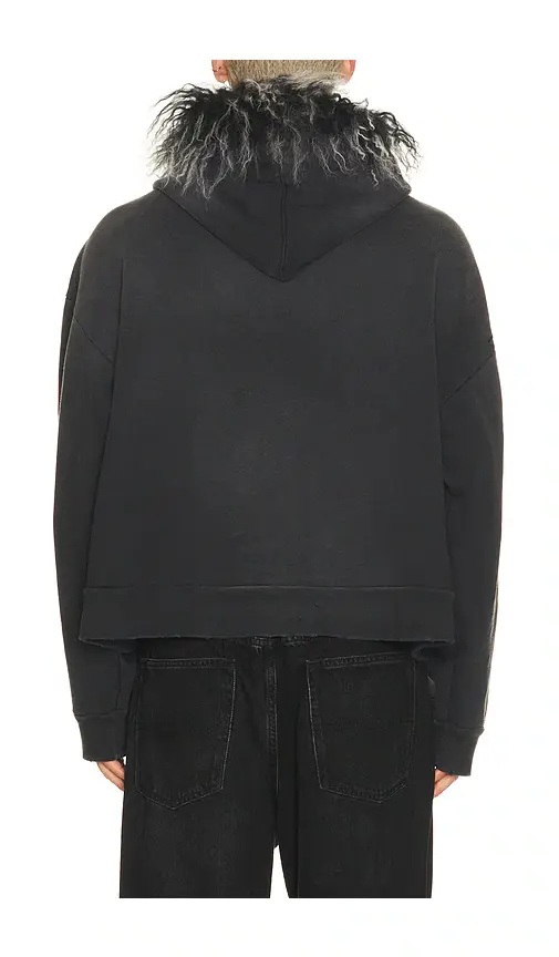 Strike Oil Thrashed Sweatshirt With Detachable Hood | Thumbnail 2 Strike Oil Thrashed Sweatshirt With Detachable Hood | Thumbnail 2