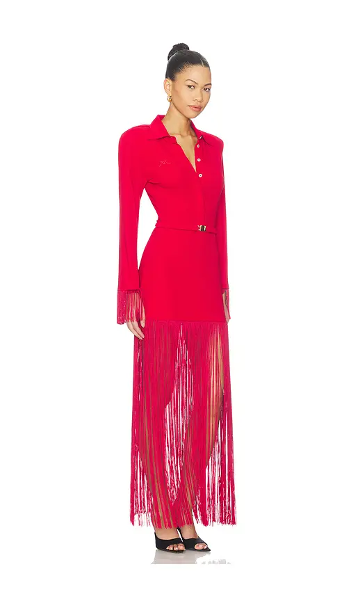 Rowen Rose Long Sleeve Polo Maxi Dress | Thumbnail 2