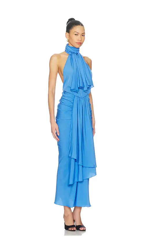 Rowen Rose Bow Neck Maxi Dress | Thumbnail 2
