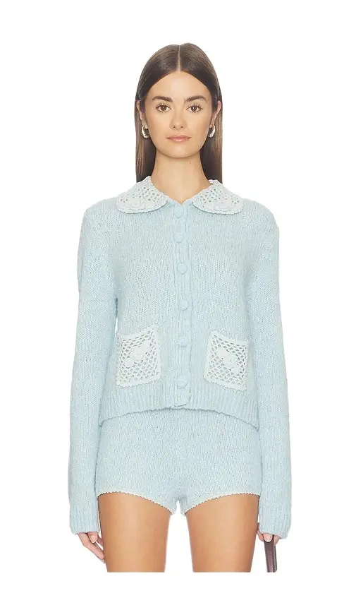 Stone Cold Fox x REVOLVE Adalene Crochet Collar Cardigan