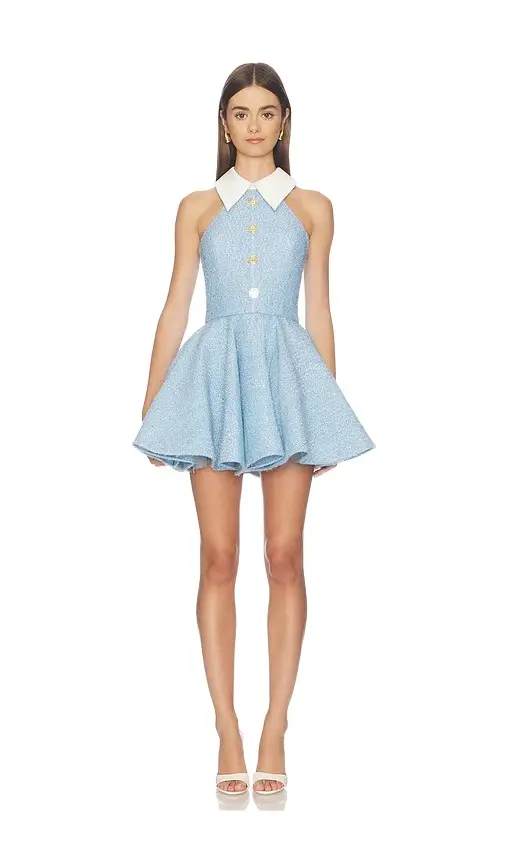 Bronx and Banco Sleeveless Tweed Mini Dress