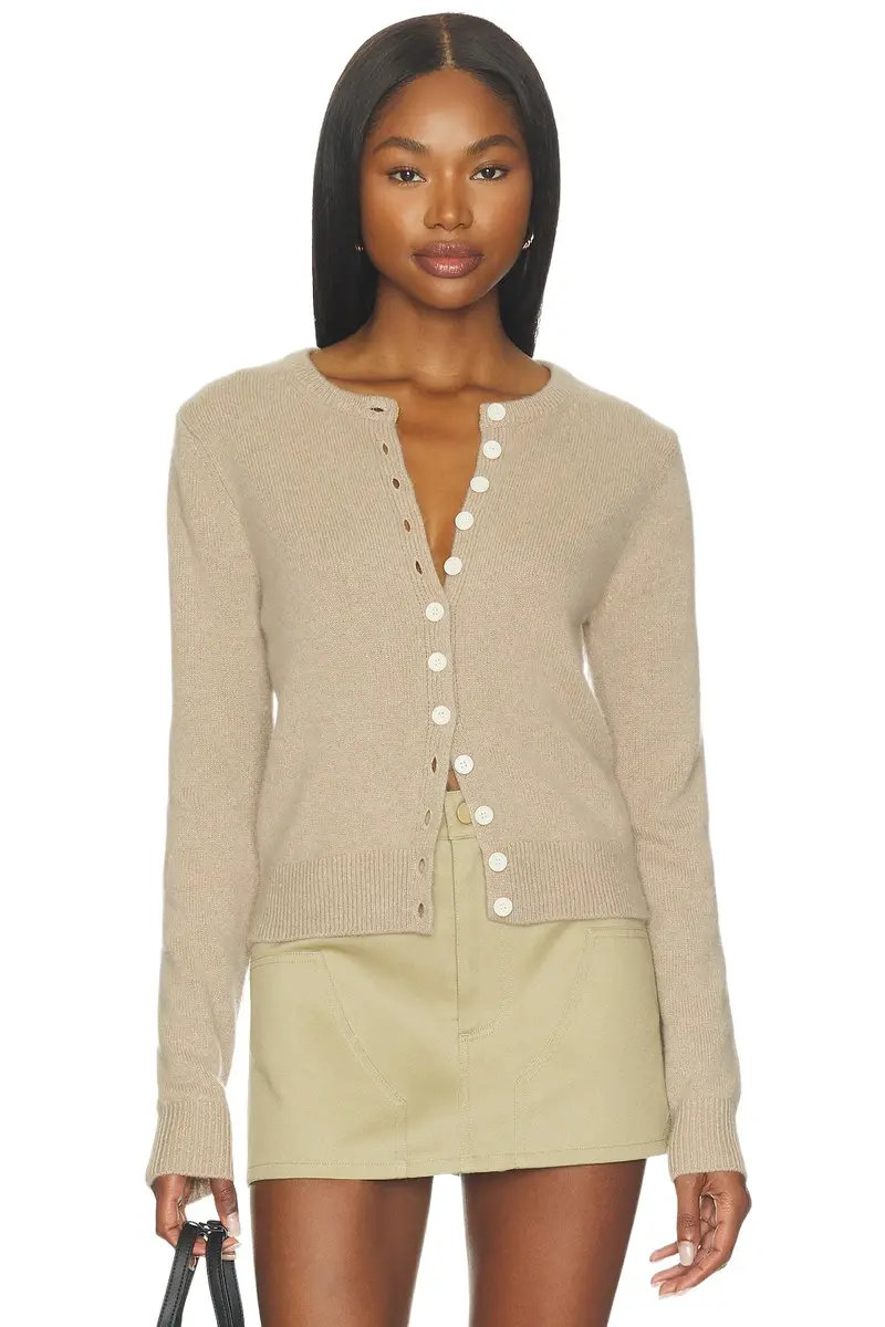 525 America Betsy Classic Cashmere Cardigan