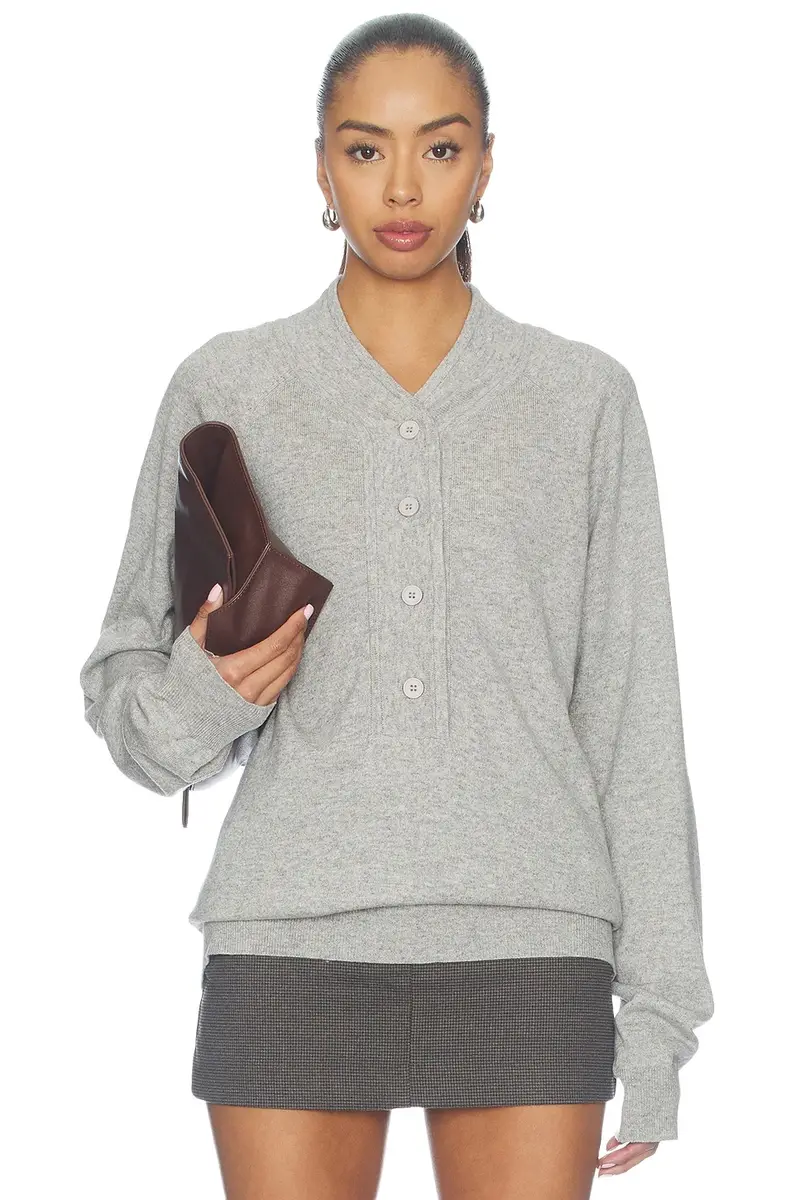 Knit Henley Sweater