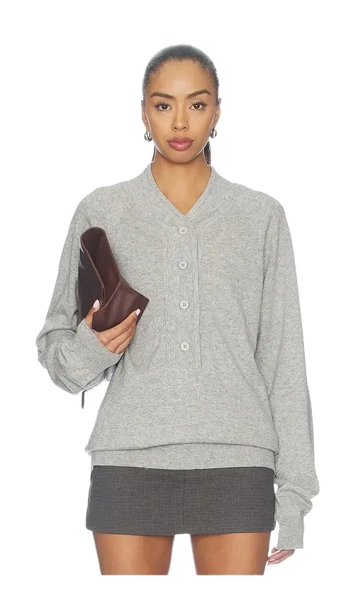 Knit Henley Sweater