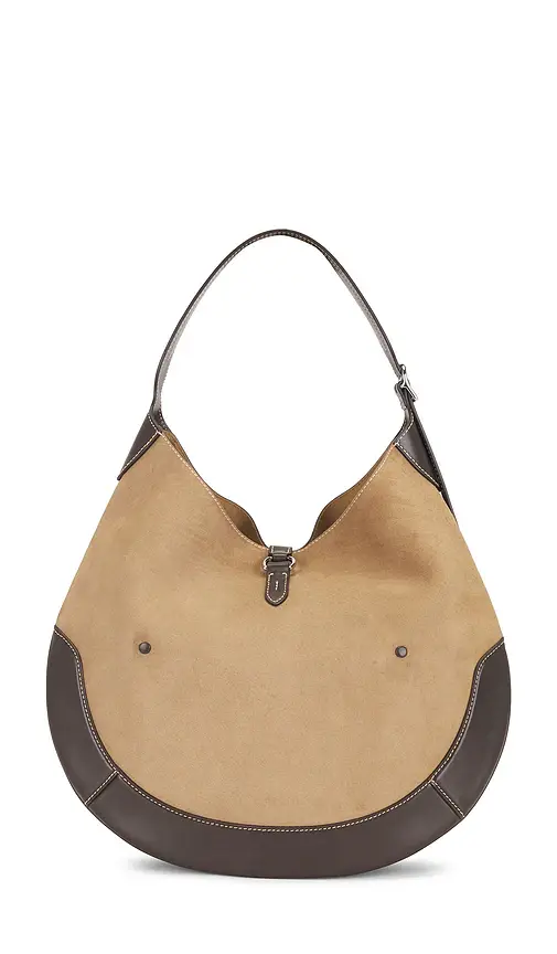 Polo Ralph Lauren Suede Medium Leather Shoulder Bag | Thumbnail 2