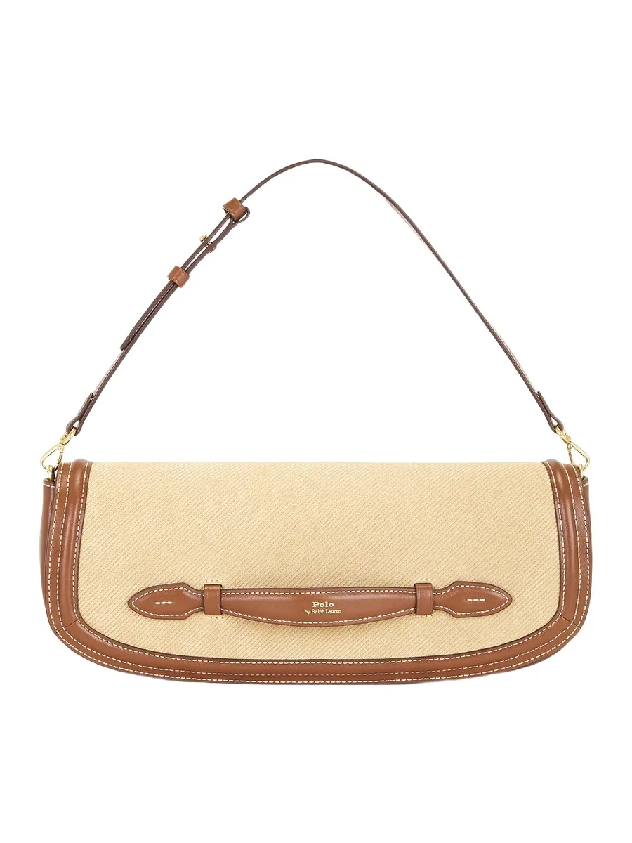 Twill Suede Leather Clutch