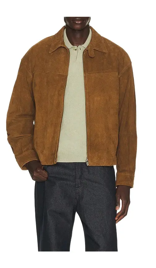 Cow Suede Zip Blouson Cow Suede Zip Blouson