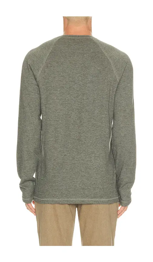 Faherty Long Sleeve Cloud Henley | Thumbnail 2 Faherty Long Sleeve Cloud Henley | Thumbnail 2