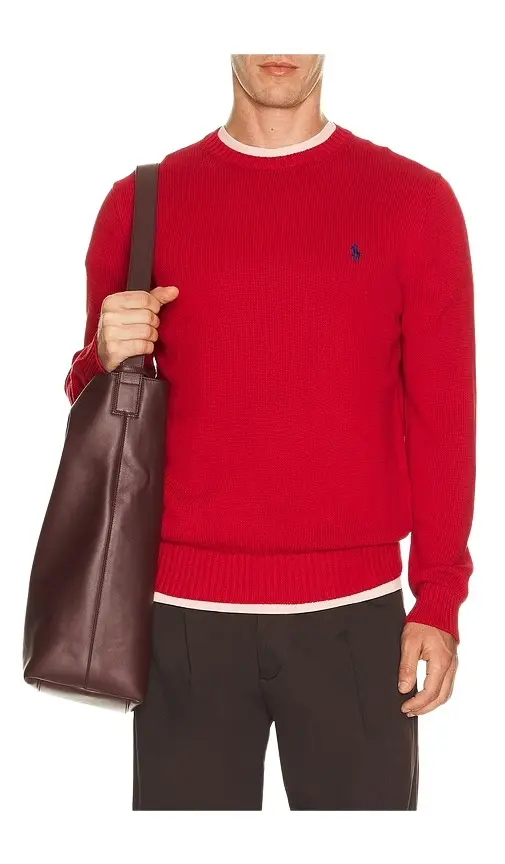Polo Ralph Lauren Cotton Shaker Knit Crewneck Sweater