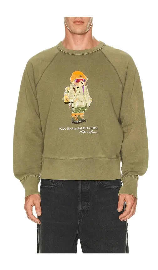 Polo Ralph Lauren Seasonal Fleece Red Rocks Bear Crewneck Sweatshirt