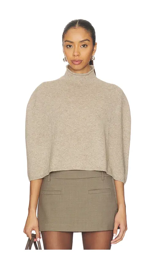 EAVES Miyah Knit Cape | Thumbnail 2 EAVES Miyah Knit Cape | Thumbnail 2