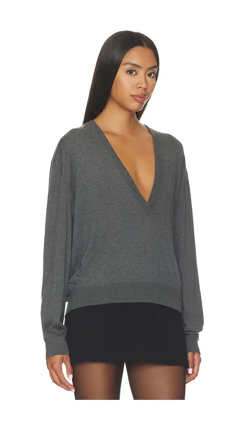 EAVES Devyn V Neck Sweater | Thumbnail 2 EAVES Devyn V Neck Sweater | Thumbnail 2