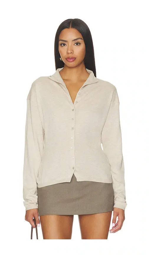 EAVES Kaycey Mock Neck Cardigan | Thumbnail 2 EAVES Kaycey Mock Neck Cardigan | Thumbnail 2