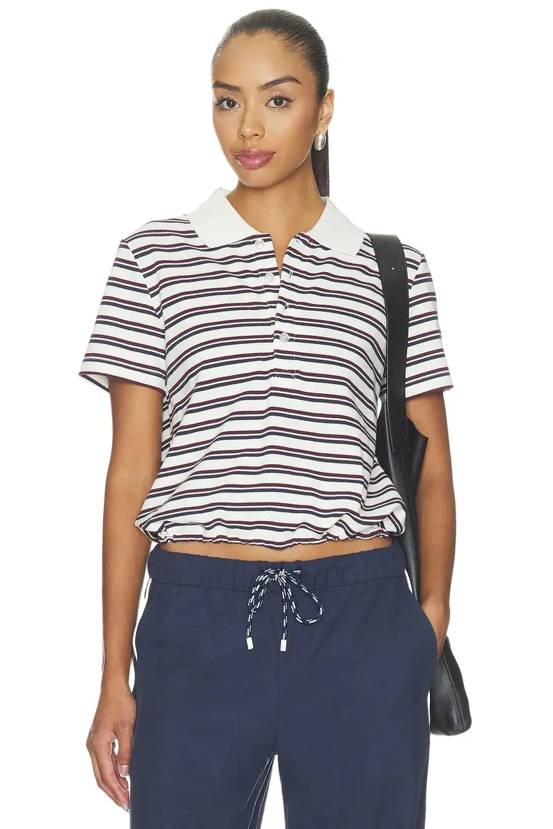 The Upside Sophie Cropped Polo Shirt