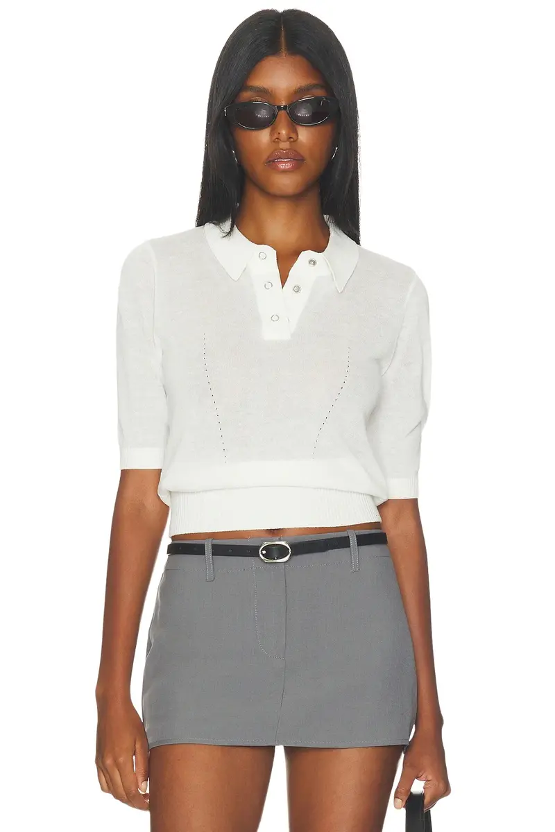 Geel Beatrice Knit Polo
