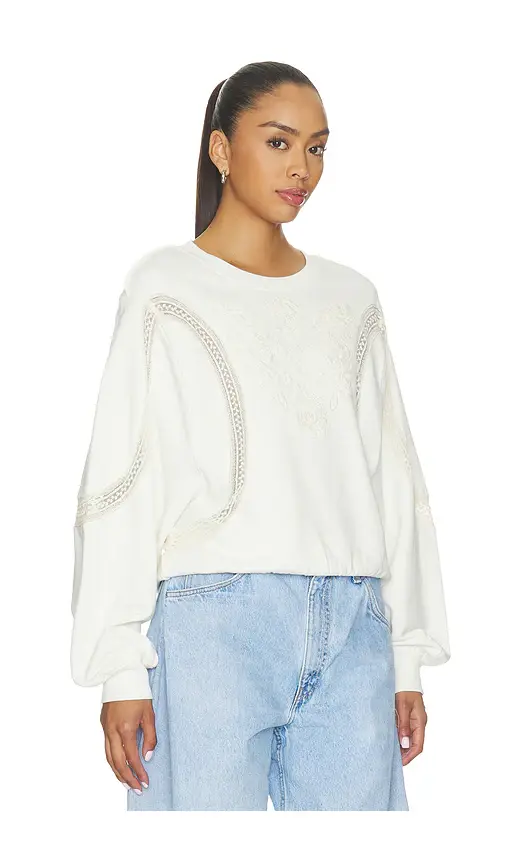 Free People Love Lace Sweatshirt | Thumbnail 2 Free People Love Lace Sweatshirt | Thumbnail 2