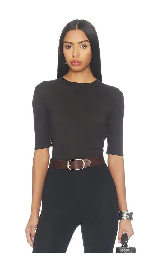 Wolford Merino Knit Short Sleeve Top