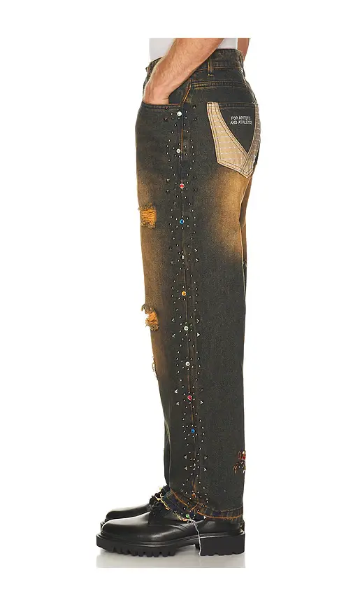 Ryoko Rain Vintage Washed Stutted Jeans | Thumbnail 2