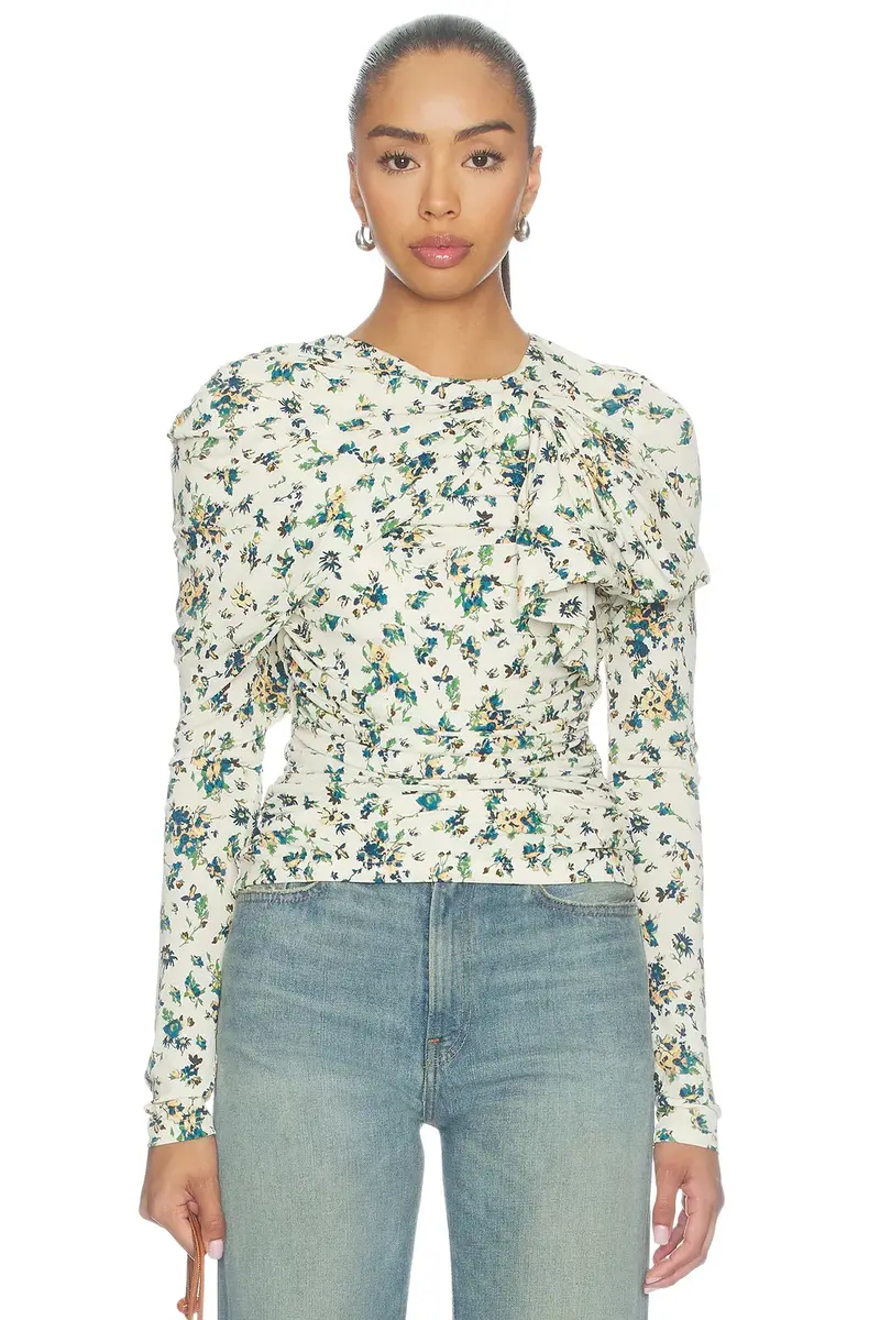 Neema Draped Jersey Top Neema Draped Jersey Top
