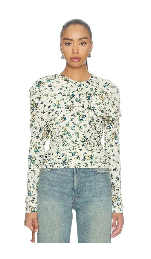 Ulla Johnson Neema Draped Jersey Top